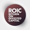 ROIC - Return on Invested Capital acronym, business concept background