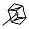 rokakku kite line icon vector illustration