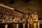 Rokin Amsterdam Boats at Night