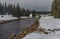 Roklansky creek near Modrava village in national park Sumava