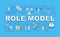 Role model word concepts banner
