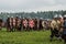 Roleplay - reconstruction of old Slavic battle on the festival of historical clubs in the Kaluga region of Russia.