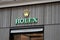 Rolex brand logo and text sign chain store of Swiss luxury watch manufacturer shop