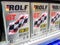 Rolf synthetic motor oil in metal canisters