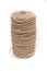 A roll or coil of natural rope or jute twine on white background