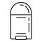 Roll deodorant bottle icon, outline style