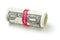 Roll of dollar notes