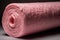 Roll Of Fiberglass Insulation, With Its Pink Hue. Generative AI