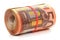 Roll of fifty euro banknotes.