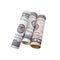 roll of one hundred dollar bills united states money, transparent image,