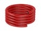 Roll of red corrugated pipe