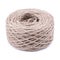 Roll of twine jute on sacking, hemp rope in paper roll isolated