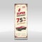 Roll Up Banner x-banner Design Super Discount car Vintage