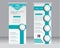 Roll up banner stand template. Abstract background for design,