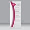 Roll up banner stand template. Abstract background for design