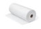 Roll of white disposable nonwoven fabric towels
