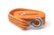 Rolled orange car tow rope