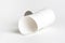 rolled roll of white narrow paper