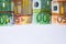 Rolled several thousand euro banknotes with rubbers background
