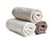 Rolled soft terry towels