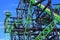 Roller coaster Green Lantern detail