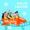 Roller Coaster Space Dream Advertising Print Card