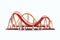 roller coaster vector flat minimalistic isolated illustration