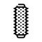 roller microfiber line icon vector illustration flat