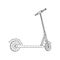 Roller scooter balance kick push bike