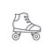 Roller skates line icon concept. Roller skates vector linear illustration, symbol, sign