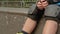 Rollerblade equipment kneecap wrist pad protection