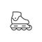 Rollerblade sport inventory line outline icon
