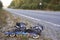 Rollerskates on roadside