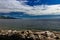 Rolling clouds over Sechelt Beach, Sunshine Coast, BC, Canada