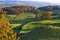 Rolling English countryside in Autumn