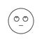 Rolling eyes, emotions icon. Simple line, outline vector expression of mood icons for ui and ux, website or mobile application