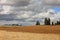 Rolling Farms Fields on a Stormy Day