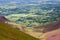 Rolling hills in Lake District England