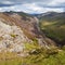 Rolling hills in Lake District England