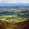 Rolling hills in Lake District England