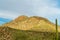 Rolling hills in the mountains of tuscon arizona in sabino national park and the cliff sides of mission view trail