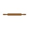 Rolling pin brown preparation traditional home equipment vector icon. Cuisine flat element restaurant  cookie