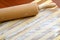 Rolling Pin, Flour and cutting board