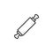 Rolling pin outline icon