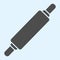 Rolling pin solid icon. Cooking bakery food, dough cylinder roller. Home-style kitchen vector design concept, glyph