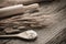 Rolling Pin with Wheat and Spoon with Flour