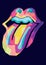 Rolling Stones icon in pop art