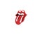 Rolling stones logo editorial illustrative on white background