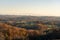 Rolling Tennessee Hills at sunset