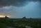 Rolling thunderstorm takes Badlands National Park